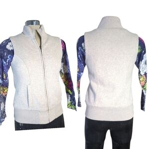 Old Navy Grey Zip-Up Vest Size XS
